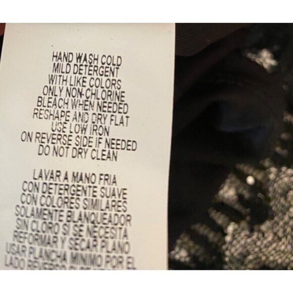 Blue Sage Black & Silver Chevron Sequin Tank Top & Jacket XL - Picture 8 of 16